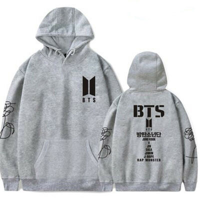 KPOP BTS Bangtan Boys TATA Hoodie Sweatshirt Unisex Loose Pullover Sweater Tops