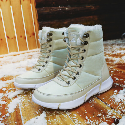 

Fashion couple cotton shoes round head solid color casual tube cotton shoes cross-border explosion models winter plus velvet warm couple cotton shoes