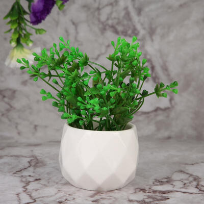 

Greensen 1 PCS Ceramic Resin Succulent Plant Container Flower Pot Planter Garden