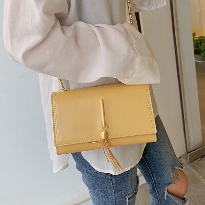 

Senior sense bag foreign female 2019 new port wind small square bag simple fashion chic chain shoulder diagonal package