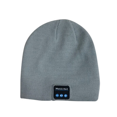 

Outdoor Winter Knitted Music Hat Beanie Headset Hands Free Smart Wireless Headphones Rechargeable BT Cap with Built-in Stereo Spea