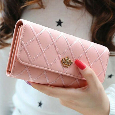 

Women Ladies Clutch Leather Wallet Long Card Holder Phone Bag Case Purse Handbag