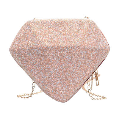

Creative Diamond Shaped Shoulder Bag Sequins Women Chain Crossbody Bags