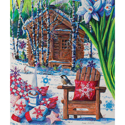 

5D DIY Full Drill Diamond Painting Winter House Cross Stitch Embroidery Kit
