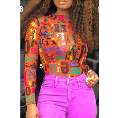

Sexy Women Long Sleeve Shirt Romper Jumpsuit Bodysuit Stretch Leotard Top Blouse