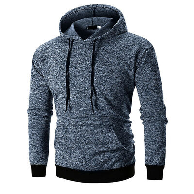 

Mens Hoodie Winter Long-Sleeve Warm Outerwear Sweatshirt Gray Pullover Jacket