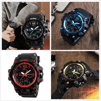 

Fashion Men Women Digital Sports Quartz LED DATE Waterproof Army Wrist Watch