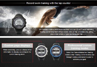 

GOLiFE GoWatch 820i Outdoor GPS Smart Sports Watch Rechargeable Running Cycling Swimming Hiking Triathlon 5ATM Water Resistant