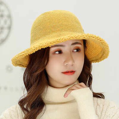 

New autumn&winter all-in-the-ground womens fishermans hat&corduroy edge-line foldable knitted Korean-style pot cap