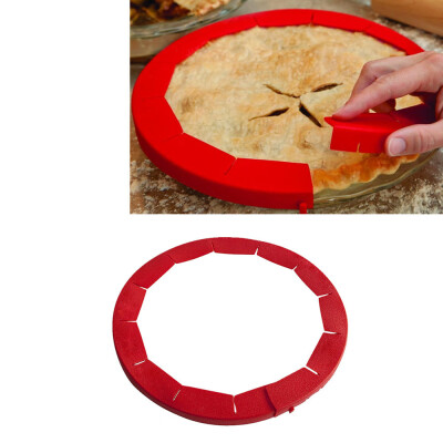 

Siaonvr Adjustable Silicone Pie Crust Shield Silicone Fit 85Inch - 115Inch Rimmed Dish