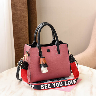 

Handbag lady fashion retro sour side bag Korean version of one-shoulder fashion black bag simple oblique Bag