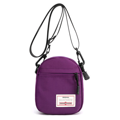 

Candy-colored mini-shoulder bag Korean version fashion pocket pocket bag with all sets of vertical mobile bag inclined canvas