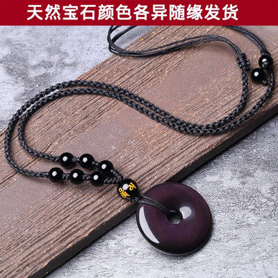 

Obsidian Pendant Pendant Mens Necklace Jewelry