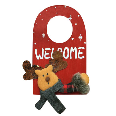

Gobestart Santa Claus Snowman Pendants Christmas Ornaments Door Handle Hanging
