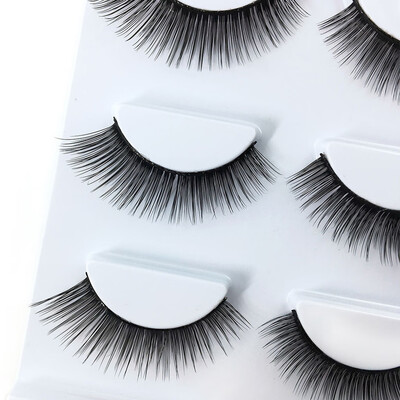 

Gobestart 3 Pairs 3D Long Natural Thick Handmade Fake False Eyelashes Eye Lashes Fluffy St