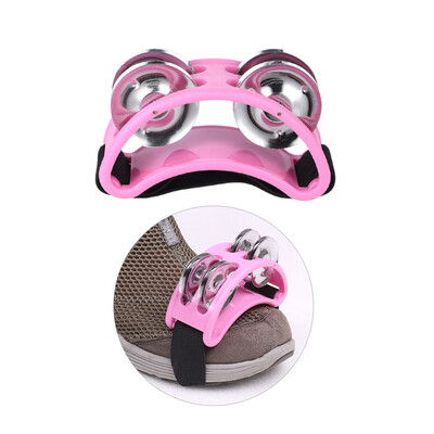 

Foot Tambourine Percussion Musical Instrument 2 Sets Metal Jingle Bell