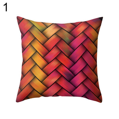 

Multicolor Rhombus Throw Pillow Protector Case Cushion Cover Bedding Articles