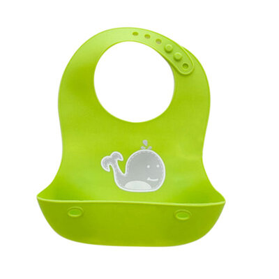 

Adjustable Infants Silicone Waterproof Oil-Proof Cartoon Bibs Baby Kids Lunch Bibs