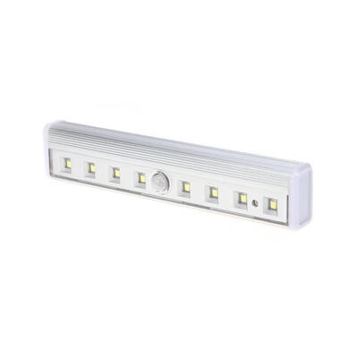 

8LED Under Cabinet Light Motion Sensor Lamp Wardrobe Kitchen Night Light