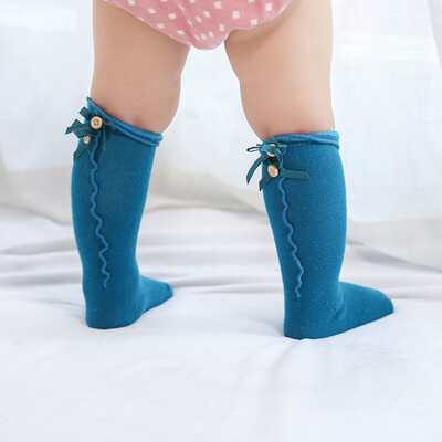 

0-8 Years Toddler Infant Girl Cotton Knee High Long Socks Kids Stockings Hosiery
