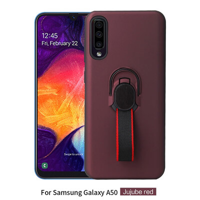 

Magnetic Car Mount Case Samsung Galaxy A50 Phone Ring Stand Case Samsung A50 SM-A505FNDS SM-A505FMDS Hybrid Armor TPU Cover