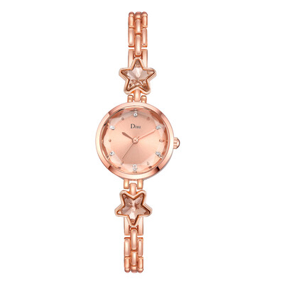 

Brand new ladies alloy bracelet watch Korean version of the temperament noble five-pointed star watch quartz watch