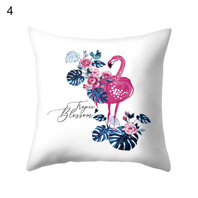 

Fashion Flamingo Flower Pillow Case Cushion Cover Home Office Cafe Decoration