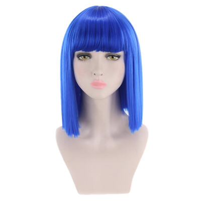 

〖Follure〗Short Straight Heat Resistant Synthetic Hair Gray Nature Black Womens