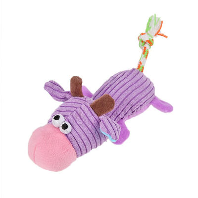 

Cute Animal Shaped Pet Dog Plush Toy Funny Squeak Sound Molar Chew Toys
