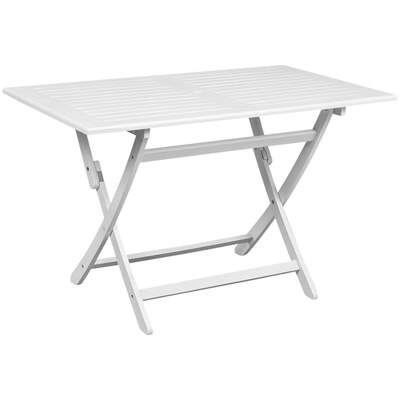 

Outdoor Dining Table White 472"x276"x295" Acacia Wood