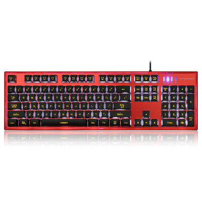 

Motospeed K10 Ergonomic Multimedia Illuminated Professional Esport Gaming Keyboard Rainbow Breathing LED Backlit 104 Keys USB Wire
