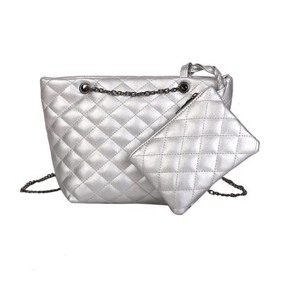 

2pcsset Messenger Bag Women Purse Chain Handbag Shoulder Crossbody Bags
