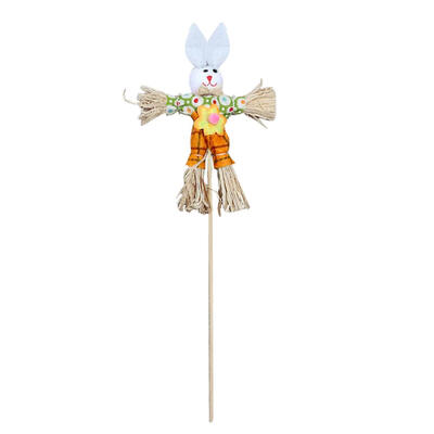 

DIY Straw Rabbit Toy Easter Ornament Home Decor Children Creative Gift