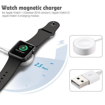 

For iWatch 123 Apple Watch 38 42 Wireless Magnetic Charger cable Case Box pad