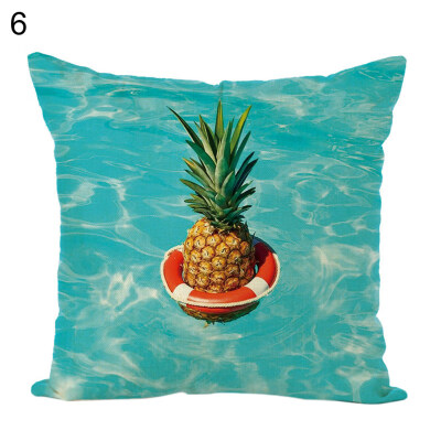 

Cartoon Pineapple Throw Pillow Case Cushion Cover Sofa Bed Car Home Office Decor