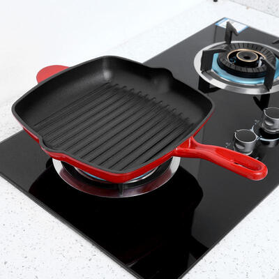 

Greensen Non-stick Cast Iron Frying Pan Griddle Pan BBQ Cooking Tool