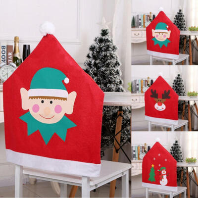 

Christmas Chair Covers Tablecloth Runner Decoration Xmas Dinner Party Santa Gift