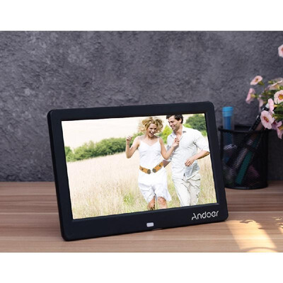 

Andoer 10" Wide Screen HD LED Digital Picture Frame Digital Album High Resolution 1280600 Electronic Photo Frame with Remote Cont