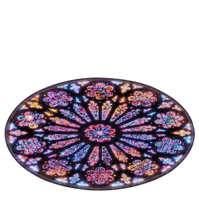 

〖Follure〗Ancient Church Elements Blanket Round Bathroom carpet 80cm