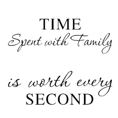

Wall Stickers Time Spent with Family Removable Art Murals Wall Stickers Decals for Living Room Bedroom Bathroom Decoration