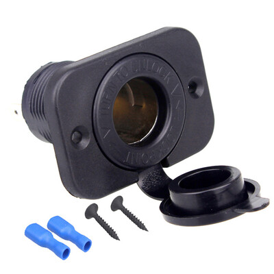 

1 12V Motorcycle Cigarette Lighter Socket Power Plug Seat Waterproof Universal