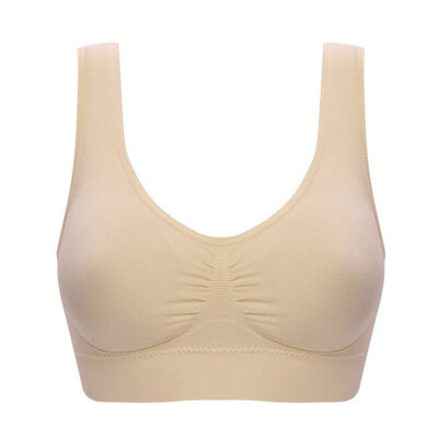 

Women Seamless Bra Fitness Yogi Vest Underwear Padded Crop Tops Underwear No Wire-rim Bras Plu Size -6XL