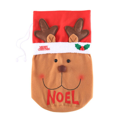 

Christams Santa Claus Snoowman Deer Large Capacity Candy Storage Gift Goody Bag