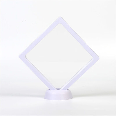 

〖Follure〗Clear Jewelry Suspended Coins Floating Display Case Stand Holder Easy Use