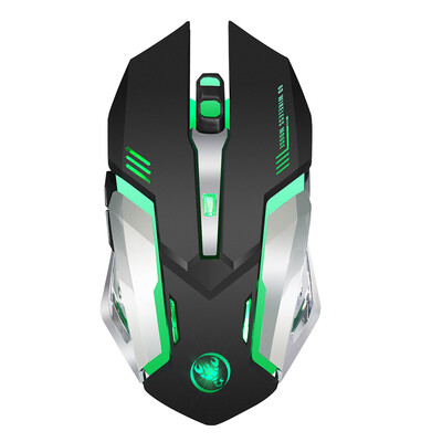 

Wireless Mouse 7 Color Breathing Light Rechargeable Desktop Computer Laptop 24G 6 Buttons Gaming Mouse