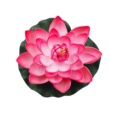 

Artificial Lotus Flower Fake Floating Water Lily Garden Pond Fish Tank Decor