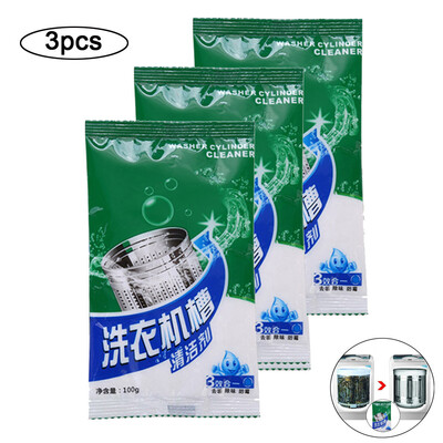 

Siaonvr 3pcs Washing Machine Cleaner Descaler Deep Cleaning Remover Deodorant Durable