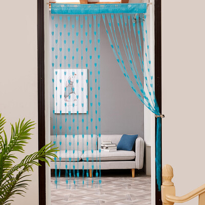 

Siaonvr 50x200cm Love Heart String Curtain Window Door Divider Sheer Curtain Valance