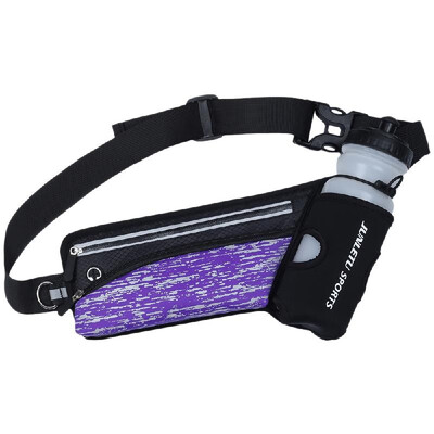 

Reflective Running Belt Outdoor Sports Hydration Waist Pack with Water Bottle Holder for Men Women Waist Fanny Bag Pouch
