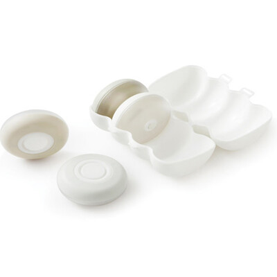 

〖Follure〗Cream Travel Packing Empty Bottle 4 Pack Press Dispensing Bottle